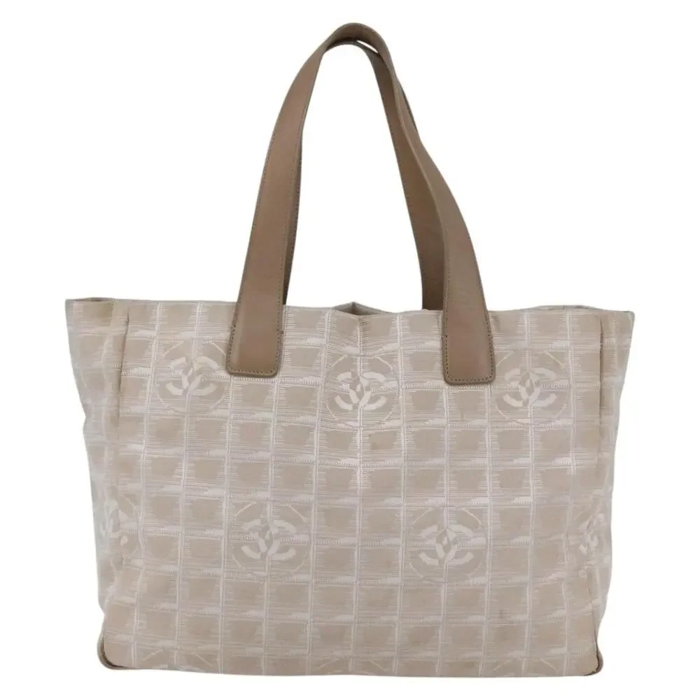 Chanel Nylon New Travel Line Tote Bag Beige